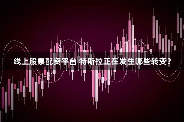 线上股票配资平台 特斯拉正在发生哪些转变？